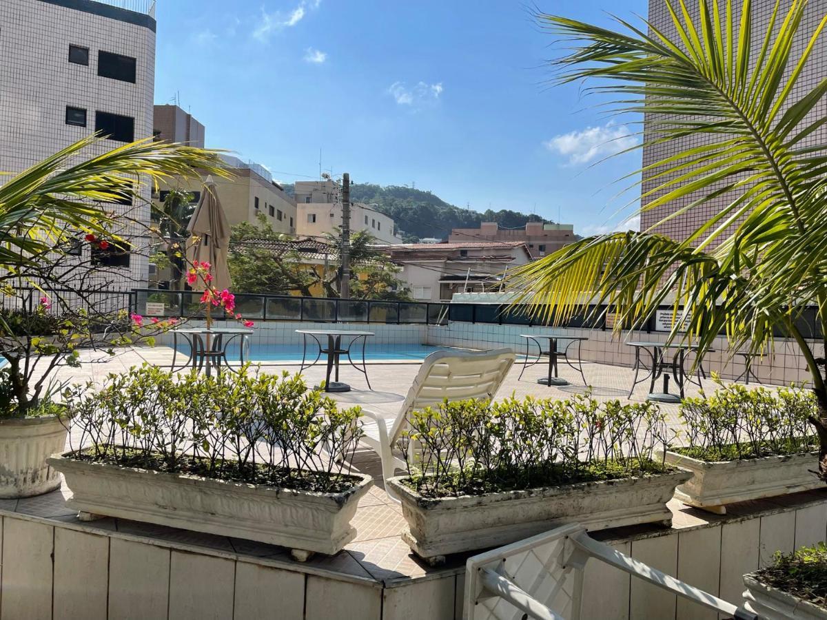 Confortavel Apartamento 1 Dorm Com Piscina E Lazer Guaruja Luaran gambar